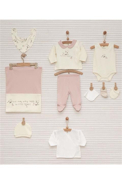 Bebbek 10 Lu Kız Bebek Antibakteriyel Hastane Çıkış Seti