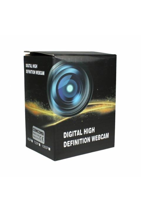 TEKNODÜNYAAKSESUAR Usb Dijital Canlı Web Kamerası Klip Sohbet Dizüstü Bilgisayarında Stereo Ses Yüksek Çözünürlük