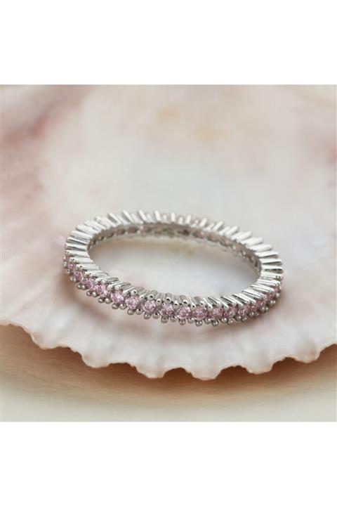 Lieza Gümüş Renkli Taşlı Tamtur Yüzük