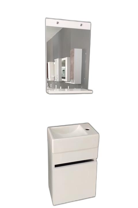 GÜRAL VİT Lightwood Mira 37 Cm Mini Banyo Dolabı Takımı