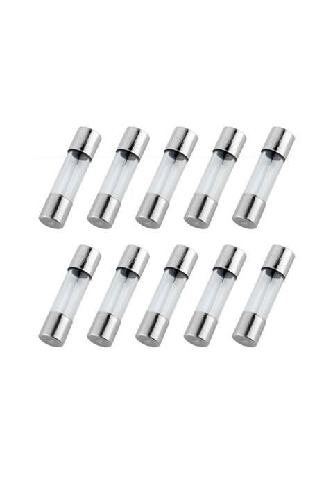 WOZLO 10 Adet - 250v 8a Sigorta - Fuse - Cam Sigorta - 5x20mm
