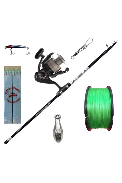 Okuma Aria Tele Surf 420cm 100-250 Gram Kamış + Revenger 55 Fd Makine Surf Set