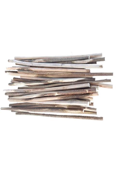 angel çanta aksesuar 50 Cm Doğal Ahşap Makrome Çubuk