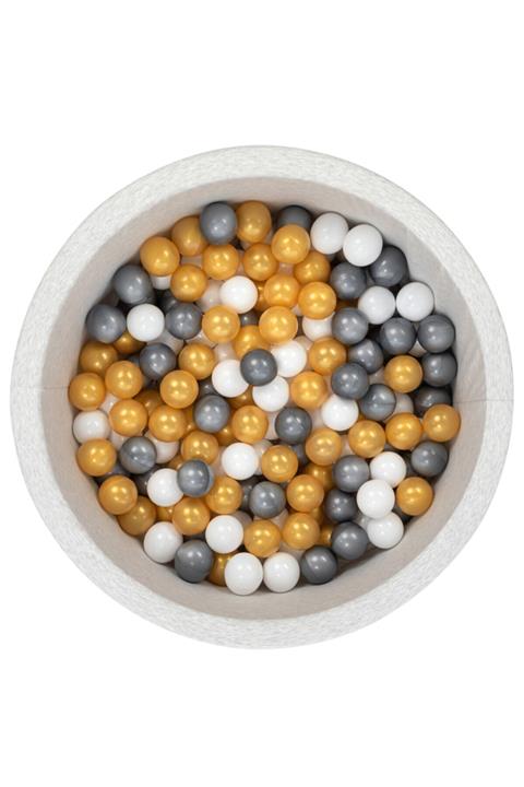 Wellgro Gri Beyaz Altın Bubble Pops Sünger Top Havuzu