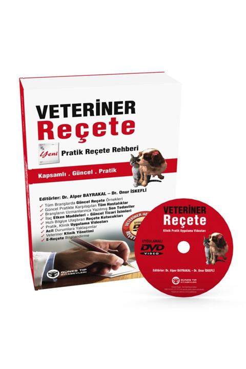 Güneş Tıp Kitabevi Veteriner Reçete Rehberi + Dvd