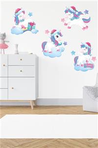 efekt reklam Sevimli Unicornlar Çocuk Odası Duvar Sticker