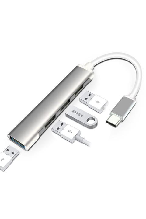 Techmaster Type-c Usb 3.1 Den 4 Adet Usb 3.0 Hub Otg Çoğaltıcı Adaptörü C809