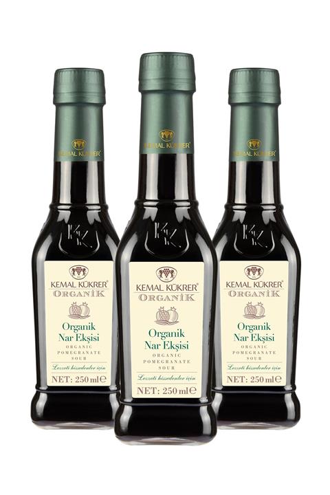 Kemal Kükrer Organik Nar Ekşisi 250 ml 3'lü Paket