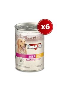 Çağatay Bonacibo Soslu Dana Etli Yaş Yetişkin Köpek Maması 400 Gr X6 Adet