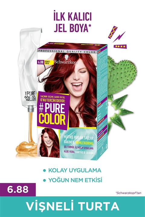PURE COLOR 6.88 Vişneli Turta Saç Boyası