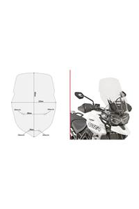 Givi D6413st Trıumph Tıger 800 Xc / 800 Xr (18) Rüzgar Siperlik