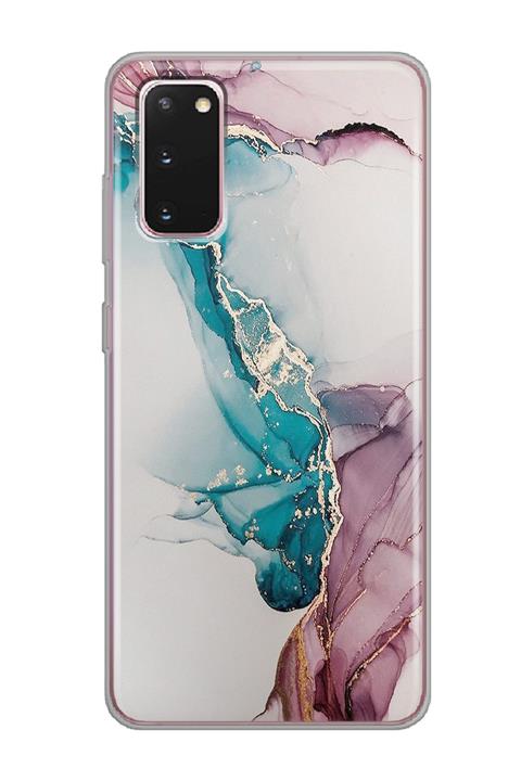 Spoyi Samsung Galaxy S20 Fe Duman Mermer Tasarımlı Süper Şeffaf Telefon Kılıfı