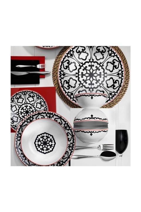 Kütahya Porselen 596612 Desen 24 Parça Yemek Seti
