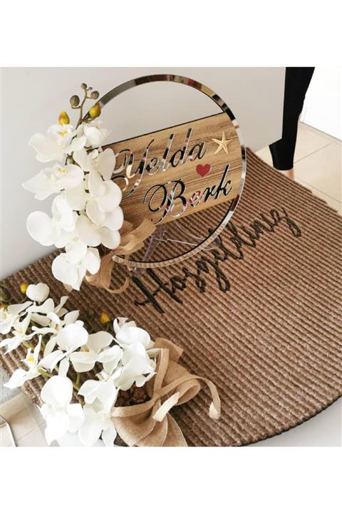 Markalazertasarım Kapıs Süsü Ve Paspas Seti