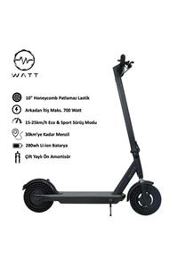 watt ® Elektrikli Scooter (SİYAH) 350w Arkandan Itiş, Amortisörlü, 10\