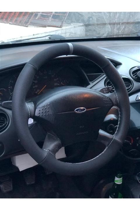 M&R OTO KILIF AKSESUAR Ford Focus 1 Lazer Noktalı Nubuk Alcantara Direksiyon Kılıfı(1999-2005)