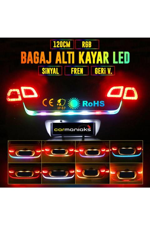 C9 Bagaj Altı Kayar Led 120 Cm Rgb 7 Renk 5 Sürüş Modu Su Geçirmez