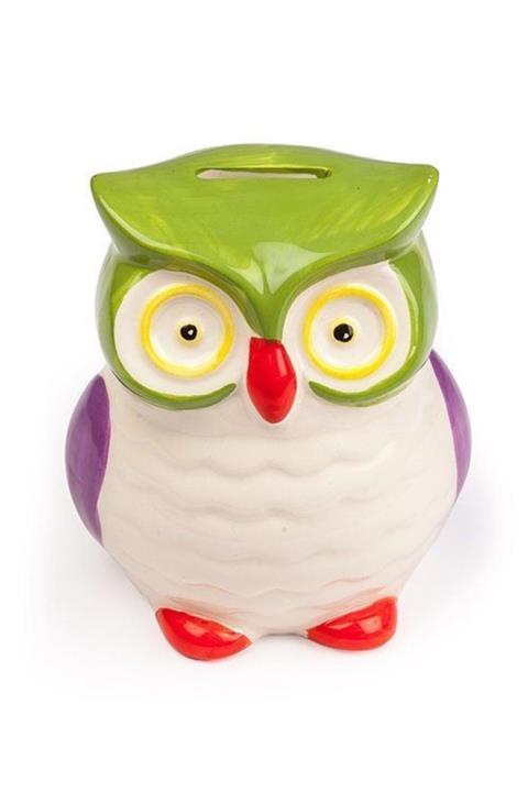 Bookinzi Kitap Yurdu Porselen Kumbara / W-owl Money Bank