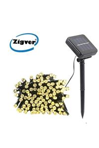 Zigver Solar Güneş Enerjili Dış Bahçe 8 Modlu 10metre 100 Led Gün Işığı Aydınlatma