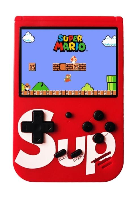 Retro Kırmızı 400 Nostalji Oyunlu Mini Atari Gameboy & Gamebox Oyun Konsolu