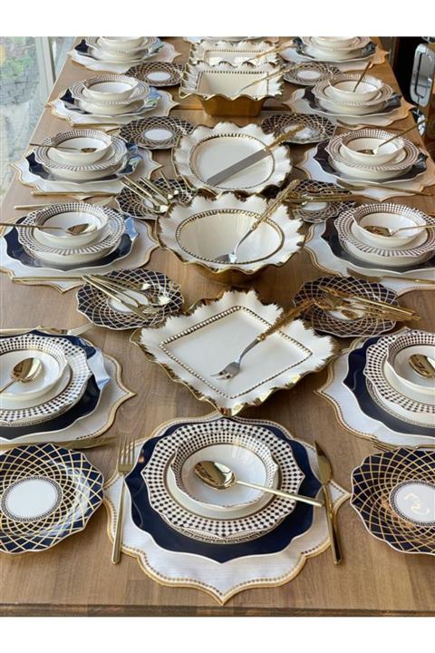 ROSSEV Yemek Takımı Quadro 154 Parça 12 Kişilik