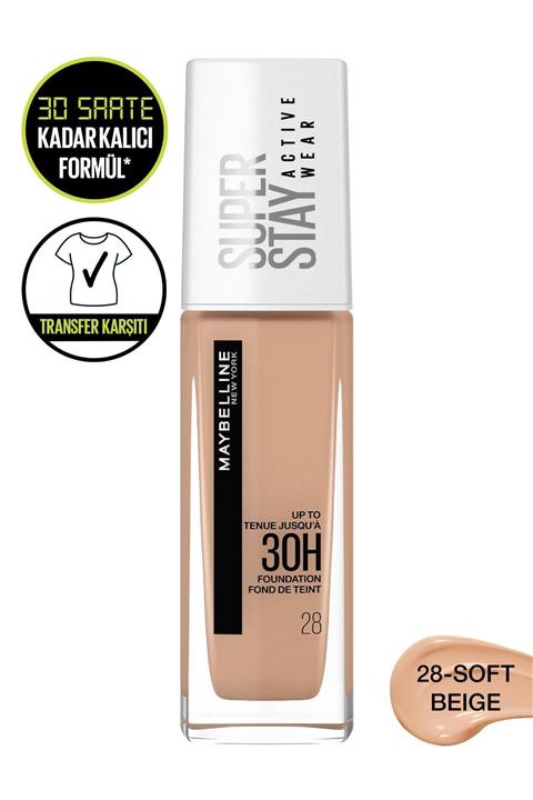 Maybelline New York Superstay Actıve Wear 30h Foundatıon 28 Soft Beıge