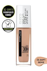 Maybelline New York Superstay Actıve Wear 30h Foundatıon 28 Soft Beıge