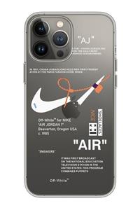 shoptocase Iphone 13 Pro Şeffaf Nike Air Desenli Telefon Kılıfı