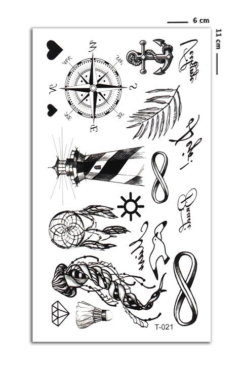 BP Tattoo Sailor Mini Boy Karışık Geçici Dövme