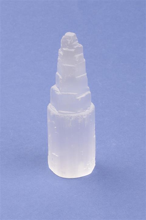 Alibaba Doğaltaş Selenit Doğal Taş Kule 15 cm