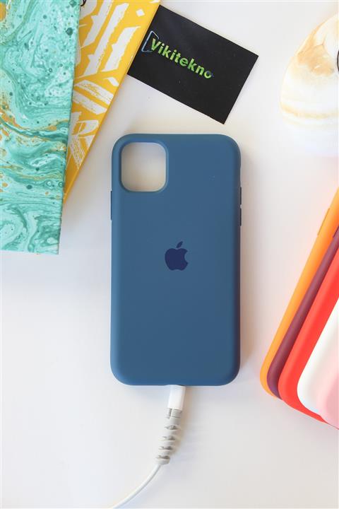 vikitekno Iphone 11, Uyumlu Logolu Lansman Kılıf Ve Hediye Kablo Koruyucu Makaron