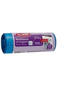 Rubin Çöp Torbası Çekme Bantlı - 120 Litre 70x100 10 Adet