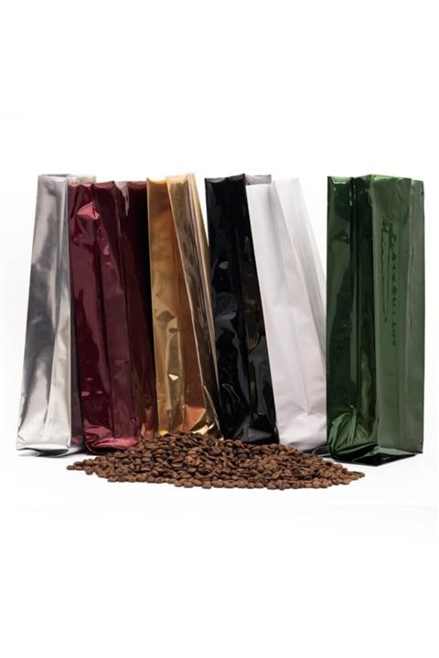 onlinepoşet Siyah Yandan Körüklü Alüminyum Torba 250 Adet - 7,5x20 Cm