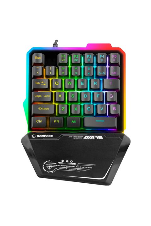 Rampage Kb-r24 Rgb Metal Gövdeli Ufak Gaming Klavye + Gaming Mouse Pad