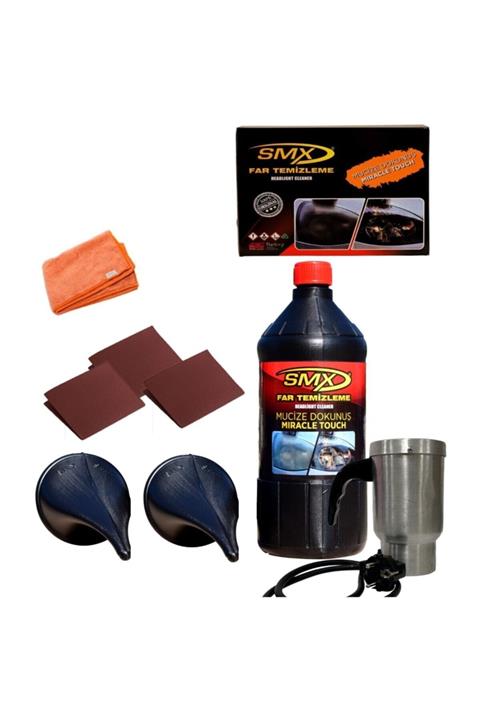 SMX Buharlı Araba Far Temizleme Seti