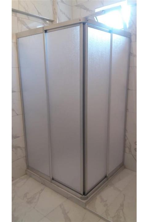 GEBZE DUŞAKABİN 90 X 120 Cm Köşe Açılır H:180 Parlak Profil Mika Damla Duşakabin