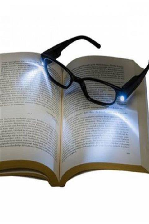 Egonex Hd Led Işıklı Kitap Okuma Gözlüğü Camsız Gözlük