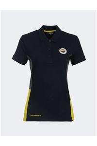 Fenerbahçe Kadın Lacivert Trıbun Basıc Polo T-Shirt