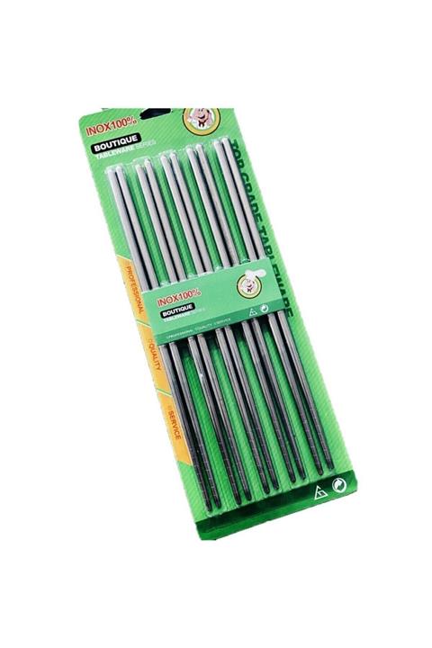 ideal concept Metal Chopstick Paslanmaz Çelik Çin Çubuğu 5'li