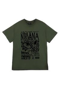 famestoned Nirvana Baskılı T-shirt