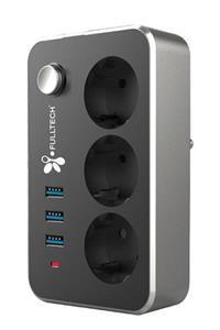 Fulltech Ftr-02 2 M 3'lü Termal Akım Korumalı Priz