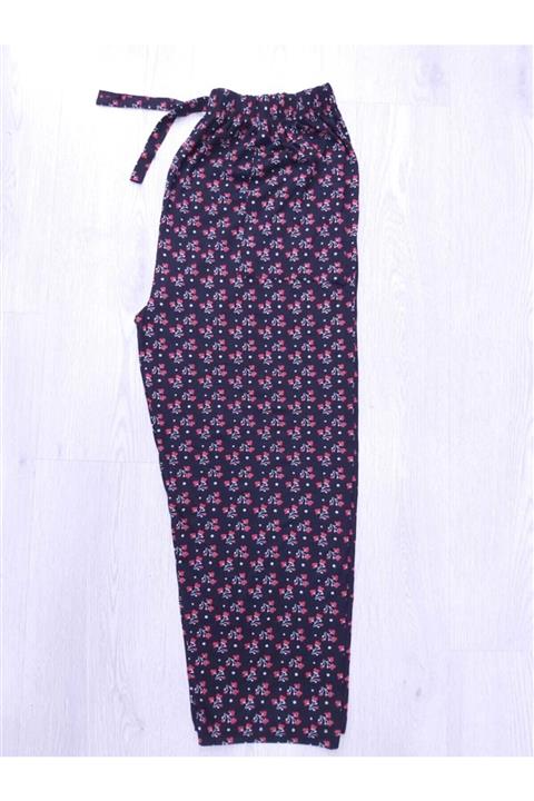 ÖZIRMAK Siyah Kırmızı Çiçekli Kadın Pijama