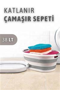 Nandy Home Katlanabilir Akordiyon Silikon Yeni Nesil Çamaşır Sepeti