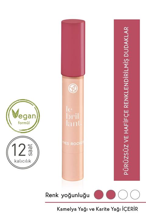 Yves Rocher Yoğun Nemlendirici Parlak Kalem Ruj - Gül Kurusu
