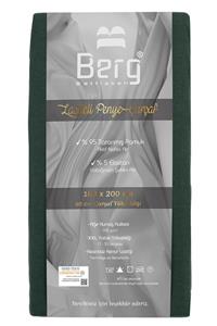Berg Bettlaken 160x200 +35 cm Yükseklik Lastikli Lüks Penye Pamuklu Çarşaf Yeşil