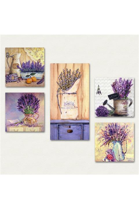 Cadran Collage Style 5 Parçalı Mdf Tablo Atf64