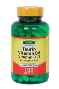 Vitapol Taurine 500 Mg 100 Kapsül + Vitamin B6+b12+ala