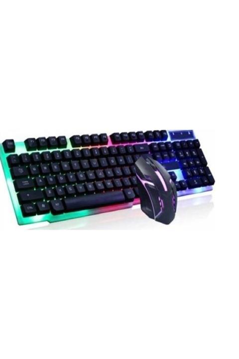 Sarftech Carboon Ck-1000 Işıklı Gaming Oyuncu Kablolu Klavye Mouse Set