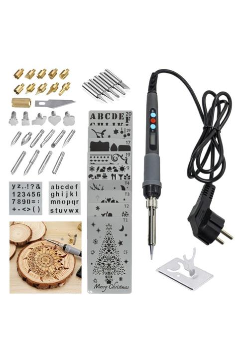 Rox Wood 0143 Pro Ahşap Yakma Ve Hobi Seti 60 Watt - 46 Parça