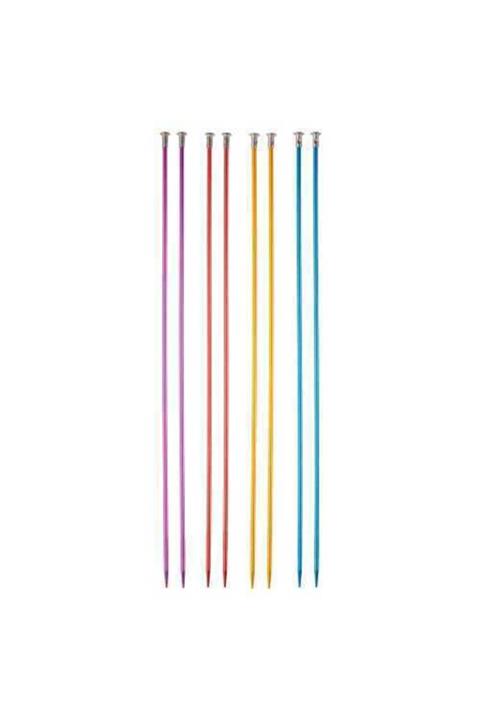 knitme Knit Me 7.0 Mm Renkli Metal Örgü Şişi 35 Cm